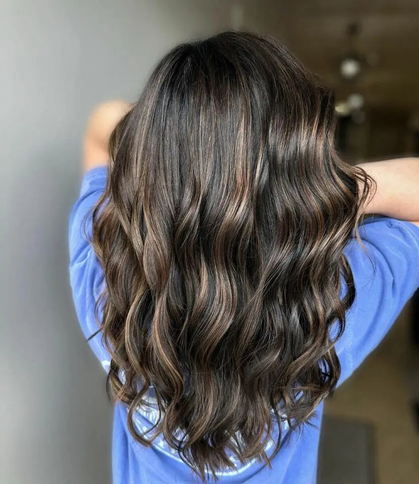 Brunette Balayage Color Full Lace Wig Cuticle Aligned Virgin Brazilian Human Hair Transparent Hd Lace Full Lace Wig Wholesale