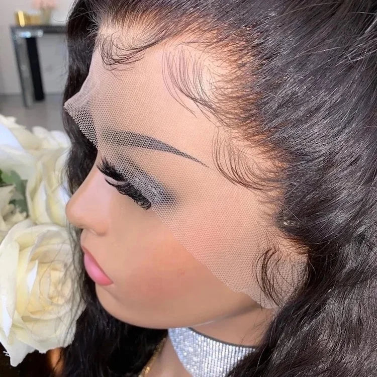 Glueless Brazilian Human Hair HD 13x6 Lace Front Water Wave Wig