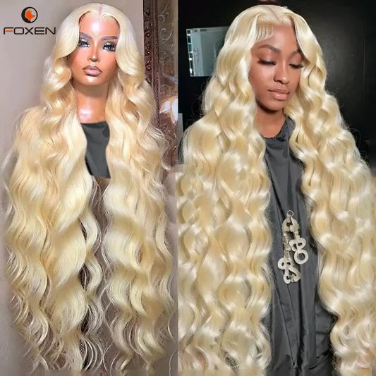 Honey Blonde Body Lace Front Wig Lace Frontal Straight Raw Burmese Human Hair