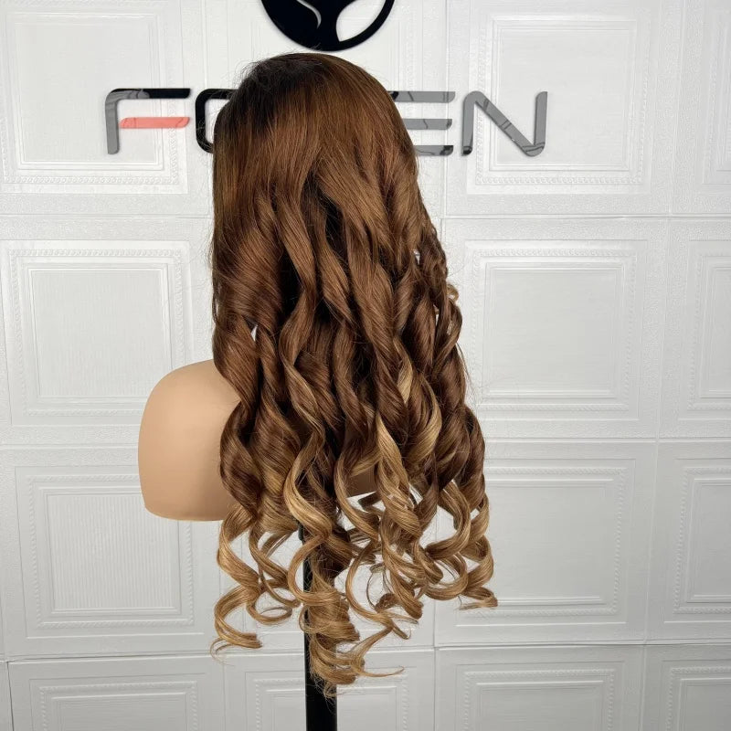Raw Burmese Virgin Hair Ombre HD Lace Front Wig,Human Hair Body Wave