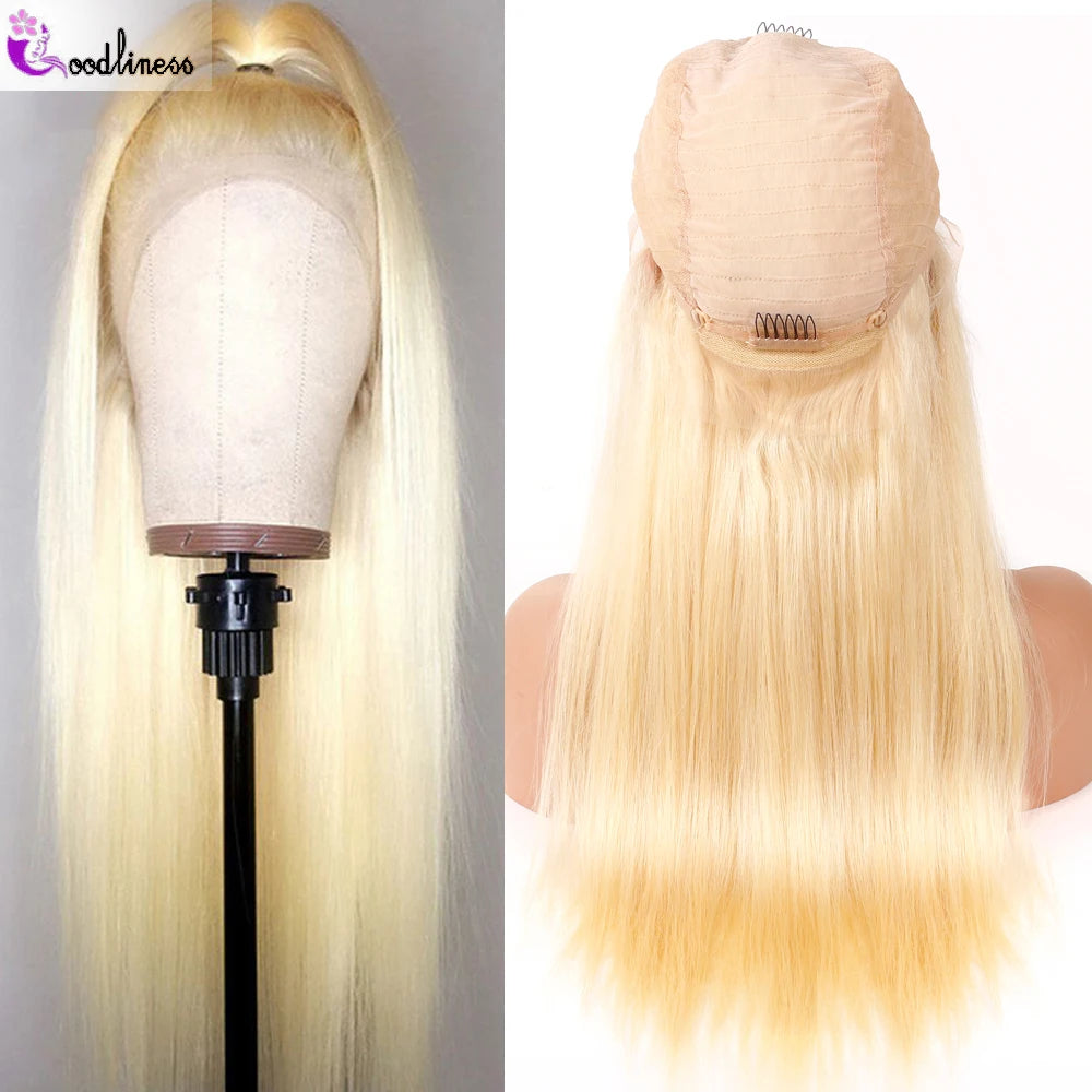 Honey Blonde Body Lace Front Wig Lace Frontal Straight Raw Burmese Human Hair
