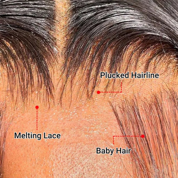 Purple Highlights on Black Hair 13*4 Body Wave Lace Frontal Human Hair Wigs