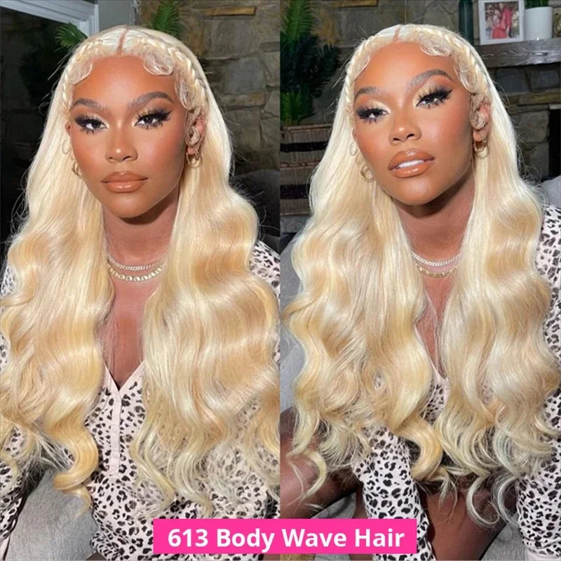 Grey Body Wave Raw Indian Human Hair Invisible 13x6 HD Lace Frontal Wig
