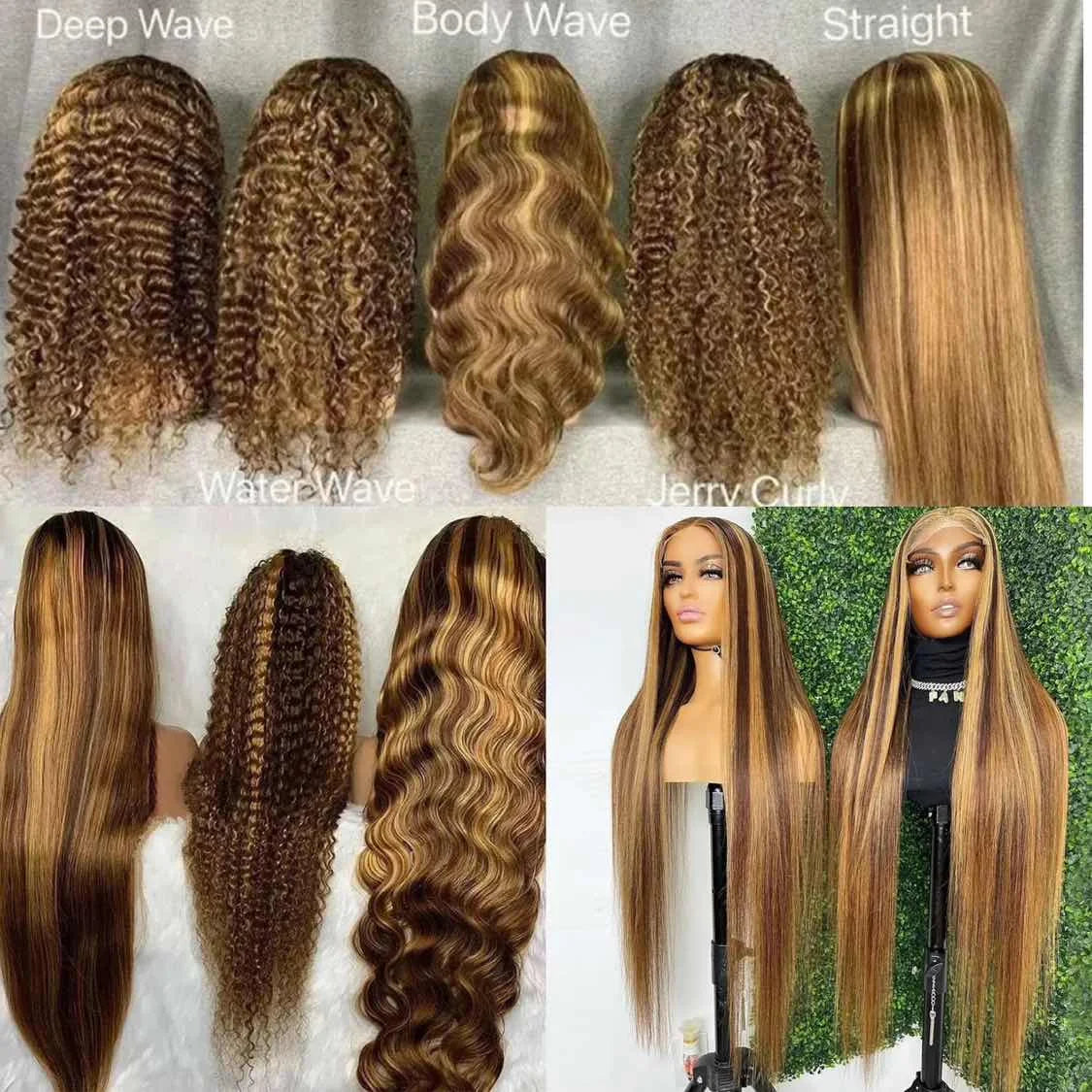 Highlight Glueless Human Hair Pre-Plucked Straight 13x6 HD Lace Front